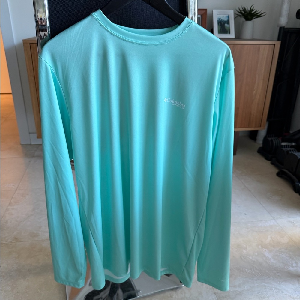 Columbia Mint PFG Long Sleeve Shirt